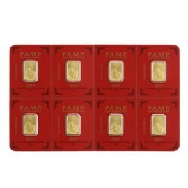 PAMP Gold Multigram x8 Pig Bars Minted